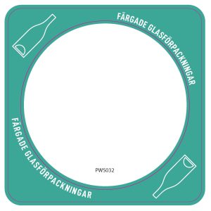 UWS dekal med hål – Färgat glas