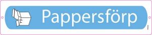 Plåtskylt - Pappersförp