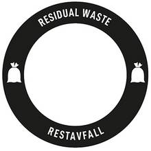 Multi dekaler – Restavfall 200mm