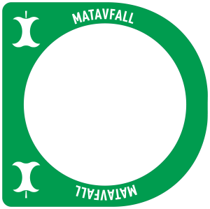 Dekal matavfall Campus Goool