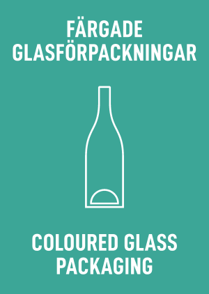 Skyltdekal A4 Färgat glas