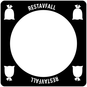 Dekal restavfall Campus Goool