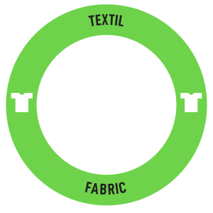 Royal C dekal, rund – Textil